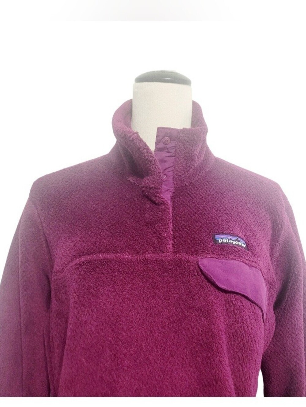 Patagonia Synchilla Snap-T Fleece Pullover Womens L Purple Polartec Thermal Pro - Picture 3 of 16